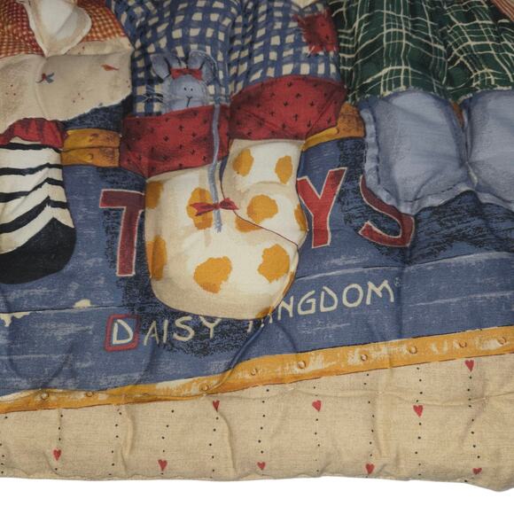 Vtg Daisy Kingdom Nusery Seat Padded Cushion Rocking Chair Glider Quilted Toys - Picture 6 of 12